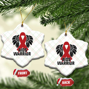 Aids Warrior Ceramic Ornament Red Ribbon HIV Awareness Gift TS12 Print Your Wear