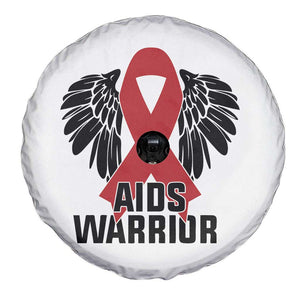 Aids Warrior Spare Tire Cover Red Ribbon HIV Awareness Gift TS12 Print Your Wear