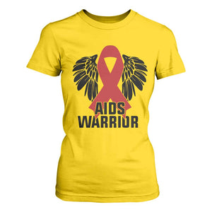 Aids Warrior T Shirt For Women Red Ribbon HIV Awareness Gift TS12 Daisy Print Your Wear