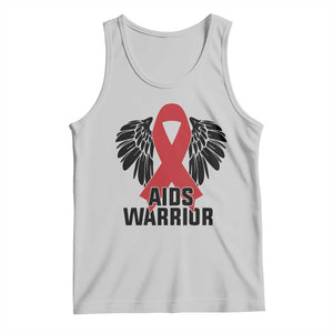 Aids Warrior Tank Top Red Ribbon HIV Awareness Gift TS12 Ash Print Your Wear