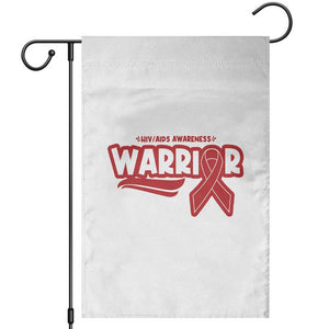 HIV Awareness Warrior Garden Flag Red Ribbon Support Gift TS12 White Print Your Wear