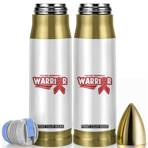 HIV Awareness Warrior Bullet Tumbler Red Ribbon Support Gift TS12 White Print Your Wear