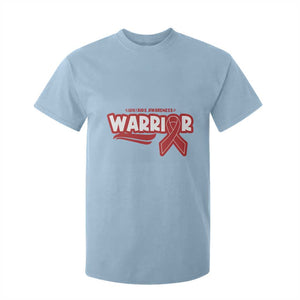 HIV Awareness Warrior T Shirt For Kid Red Ribbon Support Gift TS12 Light Blue Print Your Wear