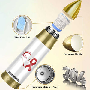 Never Forget World AIDS Day Bullet Tumbler Red Ribbon HIV Awareness Gift TS12 Print Your Wear