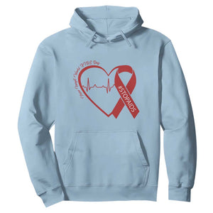 Never Forget World AIDS Day Hoodie Red Ribbon HIV Awareness Gift TS12 Light Blue Print Your Wear