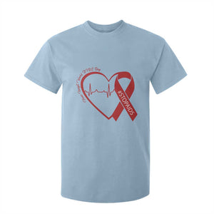 Never Forget World AIDS Day T Shirt For Kid Red Ribbon HIV Awareness Gift TS12 Light Blue Print Your Wear