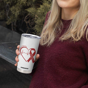 Never Forget World AIDS Day Tumbler Cup Red Ribbon HIV Awareness Gift TS12 Print Your Wear