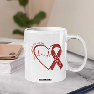 Never Forget World AIDS Day Coffee Mug Red Ribbon HIV Awareness Gift TS12 Print Your Wear