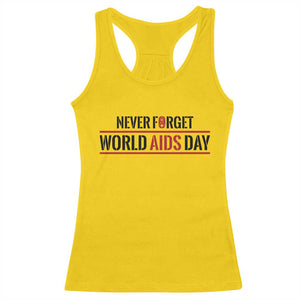 World AIDS Day Never Forget Racerback Tank Top Red Ribbon Support Gift TS12 Daisy Print Your Wear