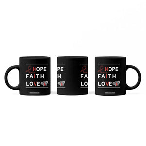 Faith Hope Love HIV AIDS Awareness Coffee Mug Hope Strength Empowerment Gift TS12 Print Your Wear
