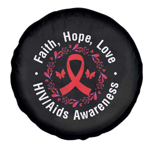 HIV Awareness Empowerment Gift Spare Tire Cover Faith Hope Love TS12 Print Your Wear