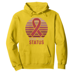Know Your Status HIV Awareness Hoodie World Aids Day Gift TS12 Daisy Print Your Wear