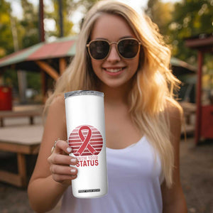 Know Your Status HIV Awareness Skinny Tumbler World Aids Day Gift TS12 Print Your Wear