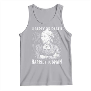Harriet Tubman Liberty Or Death Tank Top Female Empowerment History Gift TS12 Athletic Heather Print Your Wear