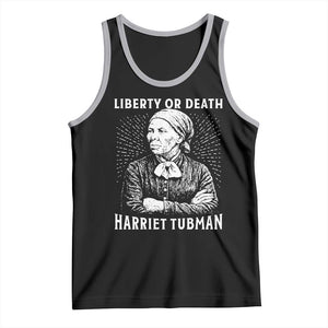Harriet Tubman Liberty Or Death Tank Top Female Empowerment History Gift TS12 Black Athletic Heather Print Your Wear