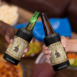 Vintage Harriet Tubman Poster 4 in 1 Can Cooler Tumbler Wanted For Helping Slaves Escape TS12 Print Your Wear