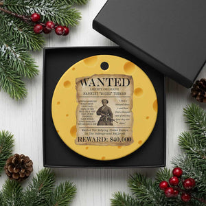 Vintage Harriet Tubman Poster Ceramic Ornament Wanted For Helping Slaves Escape TS12 1pc Yellow Cheese Print Your Wear