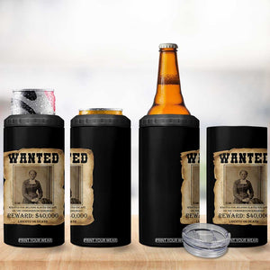 Harriet Tubman Wanted Reward Poster 4 in 1 Can Cooler Tumbler Freedom Or Death TS12 Print Your Wear