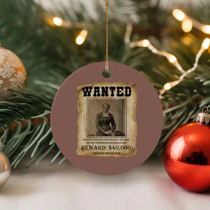 Harriet Tubman Wanted Reward Poster Ceramic Ornament Freedom Or Death TS12 1pc Mocha Print Your Wear