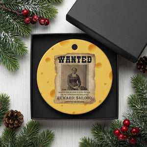 Harriet Tubman Wanted Reward Poster Ceramic Ornament Freedom Or Death TS12 1pc Yellow Cheese Print Your Wear
