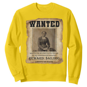 Harriet Tubman Wanted Reward Poster Sweatshirt Freedom Or Death TS12 Daisy Print Your Wear