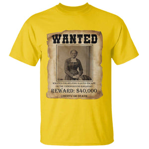 Harriet Tubman Wanted Reward Poster T Shirt Freedom Or Death TS12 Daisy Print Your Wear