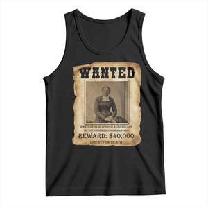 Harriet Tubman Wanted Reward Poster Tank Top Freedom Or Death TS12 Black Print Your Wear