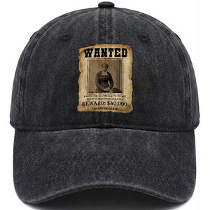 Harriet Tubman Wanted Reward Poster Washed Cotton Baseball Cap Freedom Or Death TS12 Print Your Wear