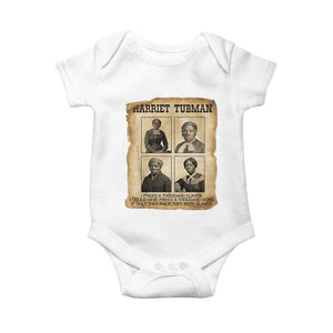 Vintage Harriet Tubman Poster Baby Onesie I Freed A Thousand People TS12 White Print Your Wear