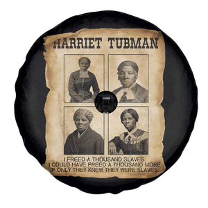 Vintage Harriet Tubman Poster Spare Tire Cover I Freed A Thousand People TS12 Print Your Wear
