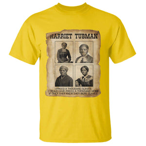 Vintage Harriet Tubman Poster T Shirt I Freed A Thousand People TS12 Daisy Print Your Wear
