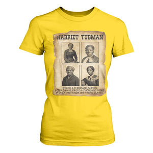 Vintage Harriet Tubman Poster T Shirt For Women I Freed A Thousand People TS12 Daisy Print Your Wear