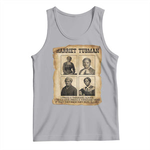 Vintage Harriet Tubman Poster Tank Top I Freed A Thousand People TS12 Athletic Heather Print Your Wear