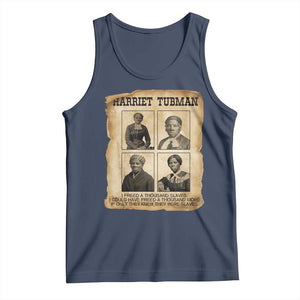 Vintage Harriet Tubman Poster Tank Top I Freed A Thousand People TS12 Navy Print Your Wear