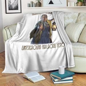 Harriet Tubman Throw Blanket Underground Railroad Hero Black History Month Gift TS12 Print Your Wear