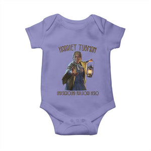 Harriet Tubman Baby Onesie Underground Railroad Hero Black History Month Gift TS12 Violet Print Your Wear