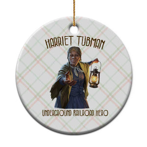 Harriet Tubman Ceramic Ornament Underground Railroad Hero Black History Month Gift TS12 1pc Christmas Plaid Print Your Wear
