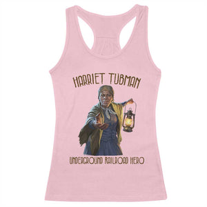 Harriet Tubman Racerback Tank Top Underground Railroad Hero Black History Month Gift TS12 Light Pink Print Your Wear