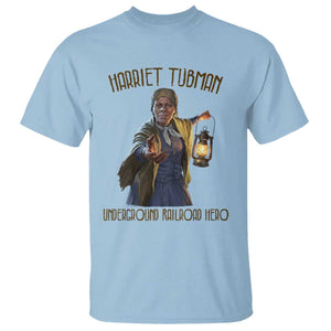Harriet Tubman T Shirt Underground Railroad Hero Black History Month Gift TS12 Light Blue Print Your Wear