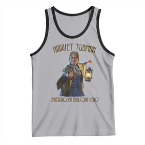 Harriet Tubman Tank Top Underground Railroad Hero Black History Month Gift TS12 Athletic Heather Black Print Your Wear