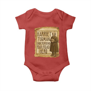 Underground Railroad Hero Harriet Tubman Baby Onesie Feminist History Gift TS12 Red Print Your Wear