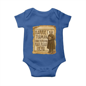 Underground Railroad Hero Harriet Tubman Baby Onesie Feminist History Gift TS12 Royal Blue Print Your Wear