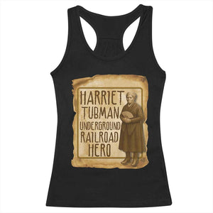 Underground Railroad Hero Harriet Tubman Racerback Tank Top Feminist History Gift TS12 Black Print Your Wear
