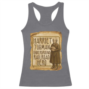 Underground Railroad Hero Harriet Tubman Racerback Tank Top Feminist History Gift TS12 Charcoal Print Your Wear