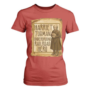 Underground Railroad Hero Harriet Tubman T Shirt For Women Feminist History Gift TS12 Red Print Your Wear