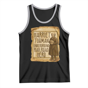 Underground Railroad Hero Harriet Tubman Tank Top Feminist History Gift TS12 Black Athletic Heather Print Your Wear