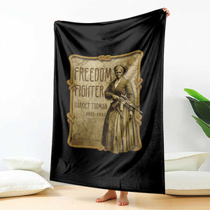 Harriet Tubman Freedom Fighter Throw Blanket Feminist History Gift TS12 Print Your Wear