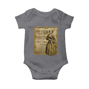 Harriet Tubman Freedom Fighter Baby Onesie Feminist History Gift TS12 Charcoal Print Your Wear