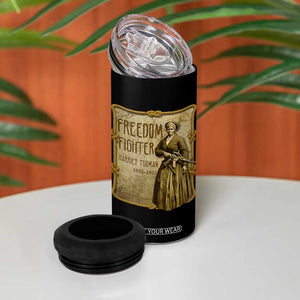 Harriet Tubman Freedom Fighter 4 in 1 Can Cooler Tumbler Feminist History Gift TS12 Print Your Wear