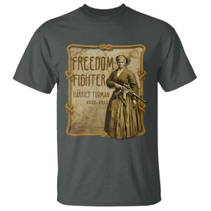 Harriet Tubman Freedom Fighter T Shirt Feminist History Gift TS12 Dark Heather Print Your Wear